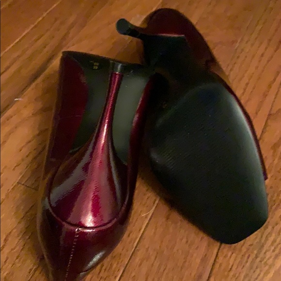 BCBGeneration Red Peep Toe Heels,  Size 8 - Picture 4 of 4